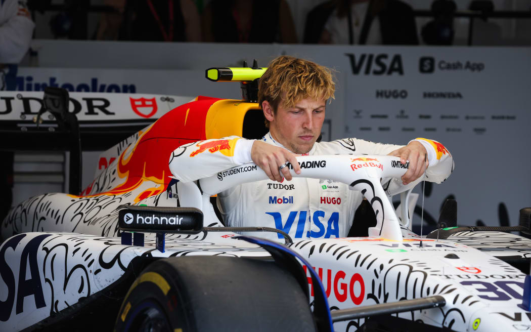 LAWSON Liam (nzl), Visa Cash App RB F1 Team VCARB02, portrait during the Formula 1 Qatar Airways British Grand Prix 2025, 12th round of the 2025 FIA Formula One World Championship from July 4 to 6, 2025 on the Silverstone Circuit, in Silverstone, United Kingdom - Photo Antonin Vincent / DPPI