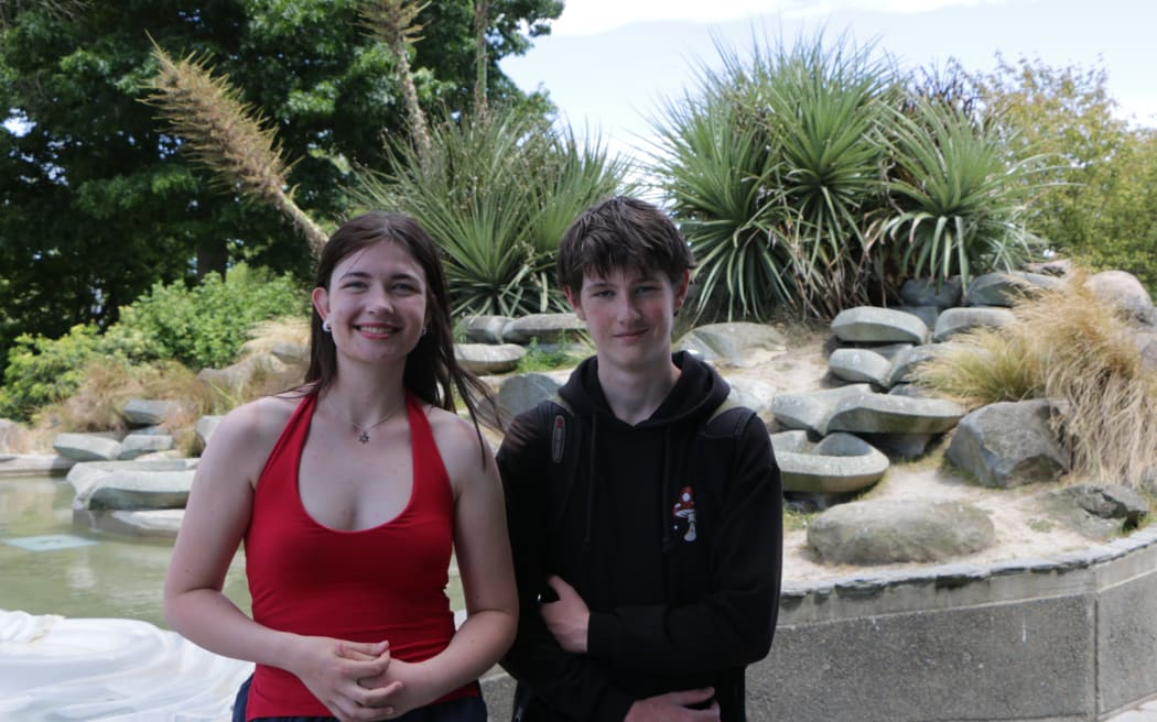 Bridget Hyde and Toby Hancox (both 17)