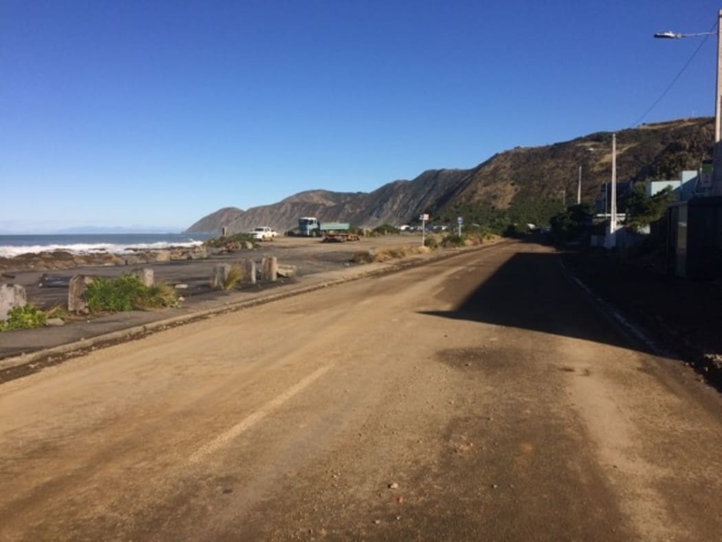 Day after waves damaged property on Wellington's south coast