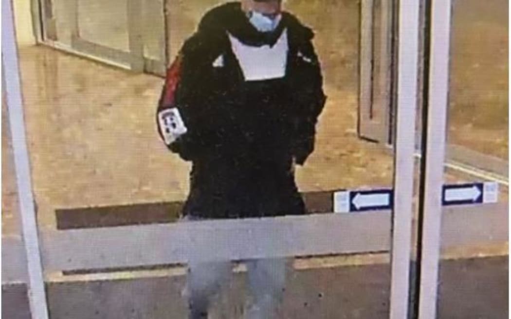 A man who police want to identify after a currency exchange was robbed in Riccarton on 29/3/2023.
