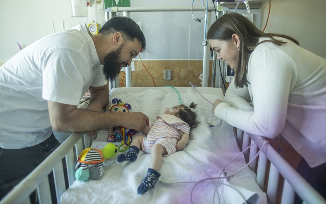 Luca was four months old when she smiled up at her parents for the first time, something they were unsure she would ever be able to do.