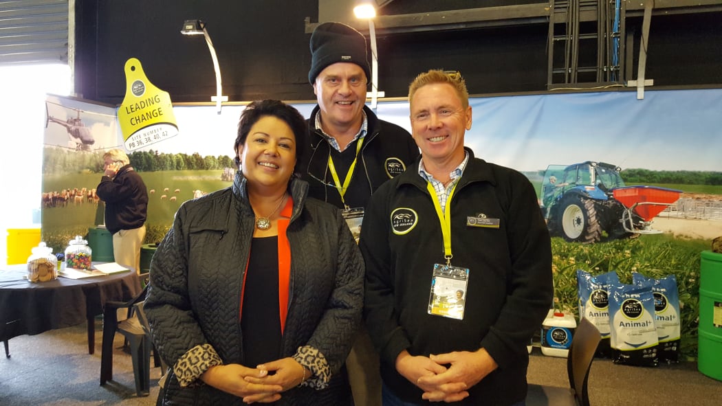 Paula Bennett with the team from AgriSea.