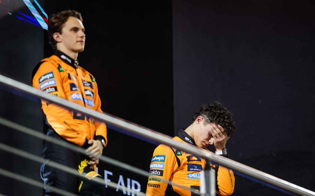 McLaren team-mates Oscar Piastri and Lando Norris.