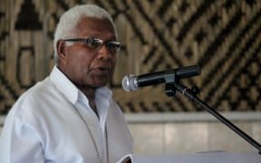 Retiring Solomon Islands Anglican church leader David Vunagi.