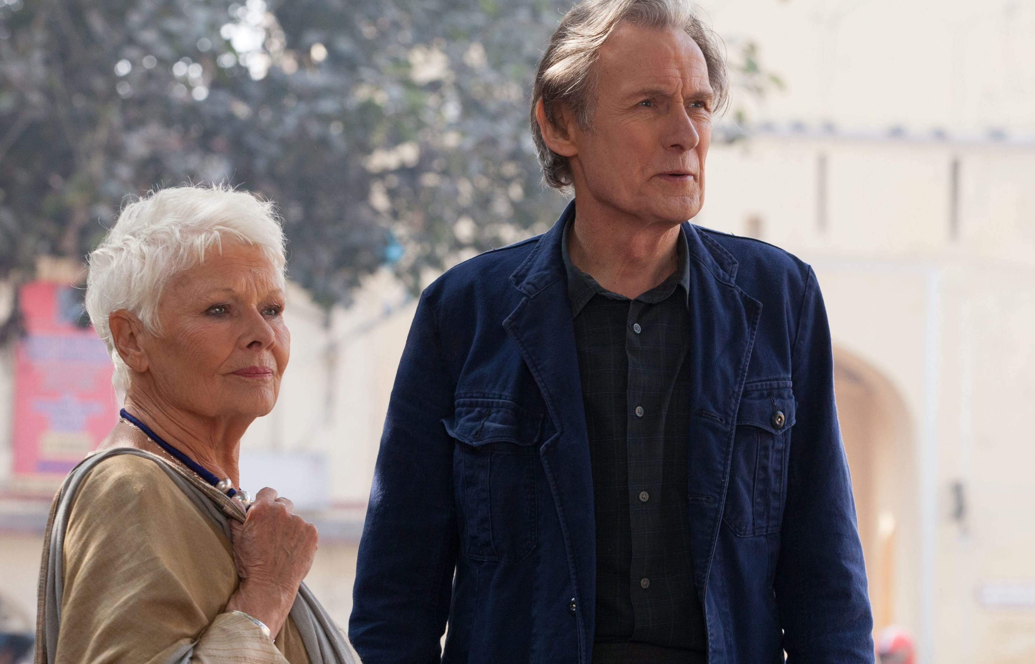 Judy Dench and Bill Nighy in The Best Marigold Hotel.