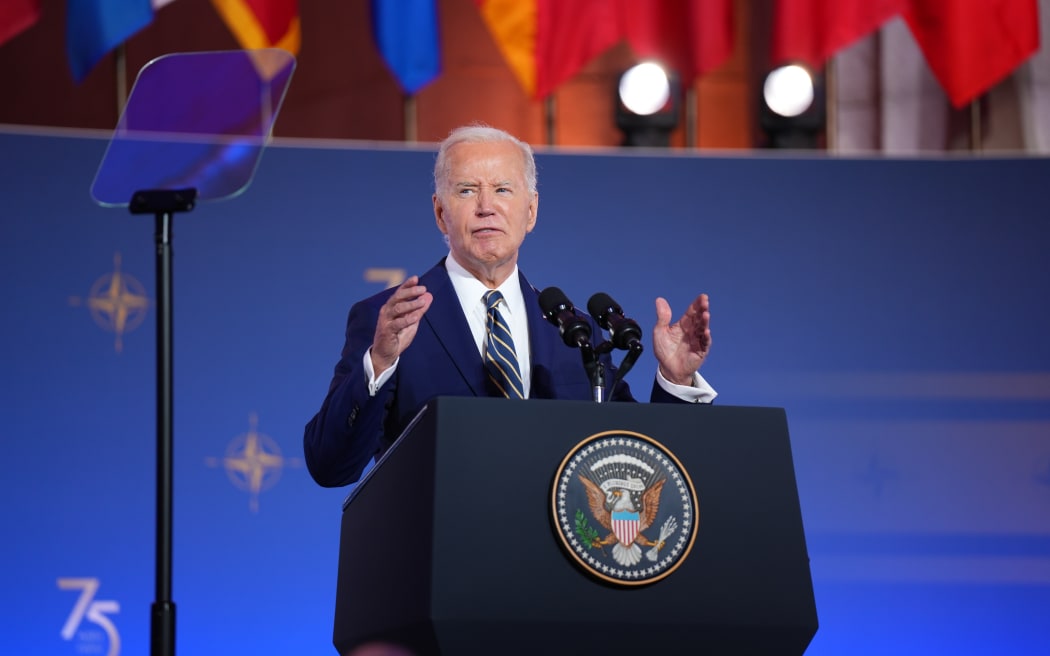 Joe Biden speaks at NATO opening in Washington