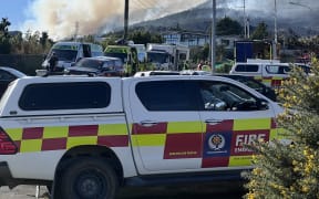 Top of Worsleys Rd, Port Hills fire day 2