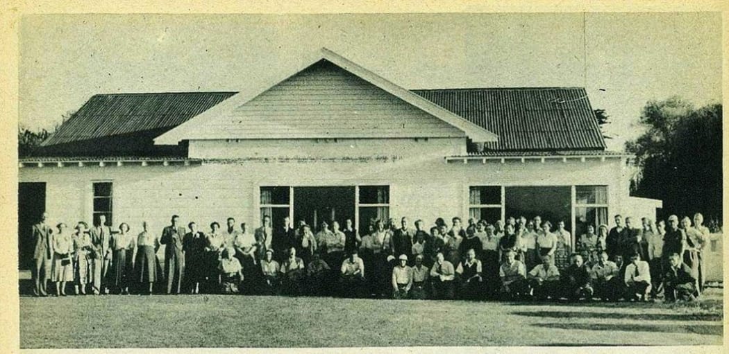 Official opening of the "new" clubhouse on 16 April 1955.