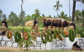 Funeral of Rt. Hon. Col., Lord Ma'afu Tukui'aulahi at the Mala'e ko Huelo 'o Hangai (tombs) Tokomololo, Tongatapu on 3 January 2022.