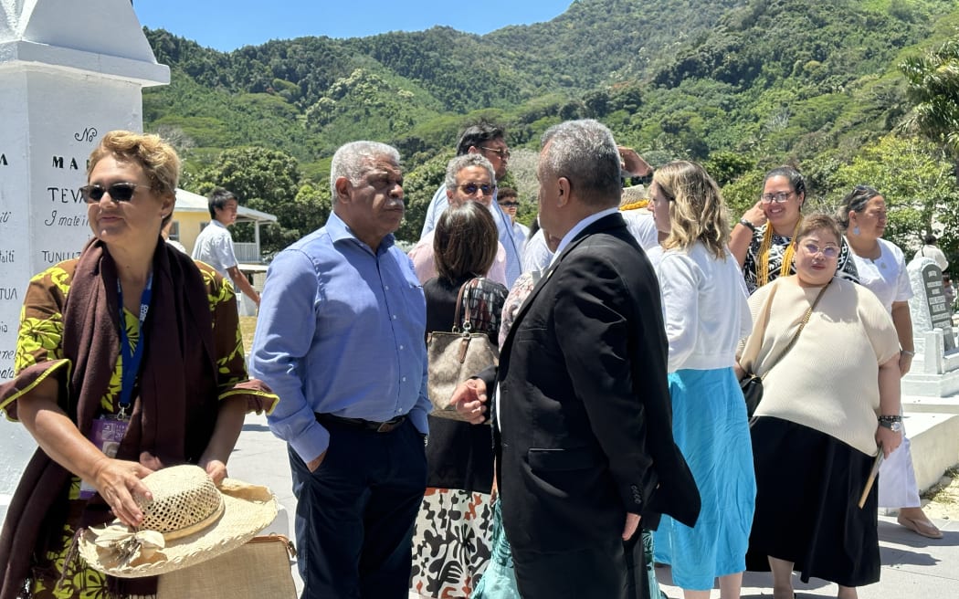 A number of Pacific leaders have attended a church service together on the eve of the 52nd Pacific Islands Forum in Sunday local time at the Avarua Cook Island's Christian Church in Rarotonga. 5 November 2023.