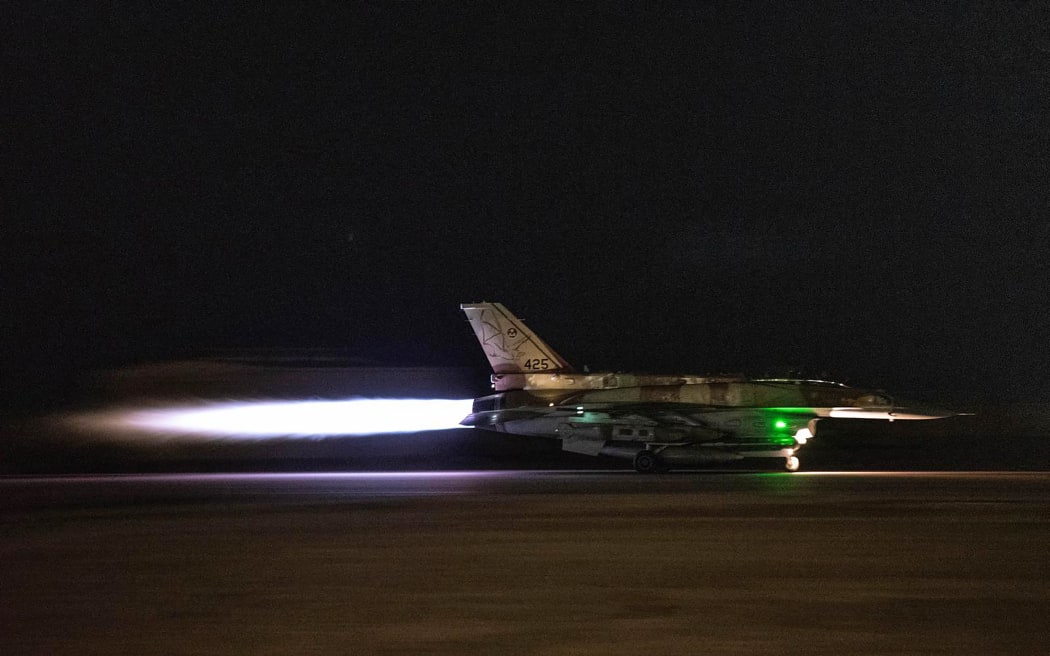 This handout picture released by the Israel Defense Forces (IDF) on September 19, 2024 shows IAF fighter jets departing from an undisclosed location moments before an Israeli strike in Lebanon. The Israeli army said it struck hundreds of targets in Lebanon on September 19, 2024 as fears of full-scale war soared following deadly explosions of hand-held devices belonging to Hezbollah operatives. (Photo by Israel Defense Forces (IDF) / AFP) / RESTRICTED TO EDITORIAL USE - MANDATORY CREDIT "AFP PHOTO / Israel Defense Forces (IDF) - NO MARKETING NO ADVERTISING CAMPAIGNS - DISTRIBUTED AS A SERVICE TO CLIENTS