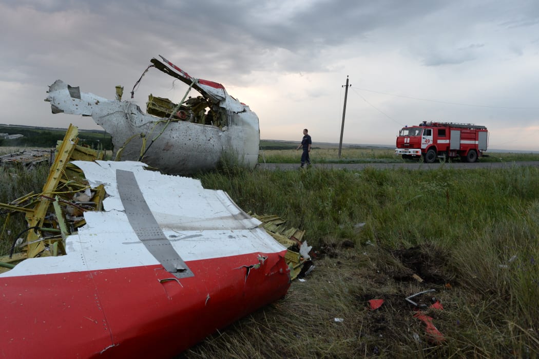 Wreckage of MH17