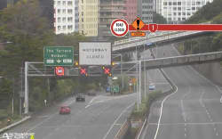 Terrace Tunnel blocked