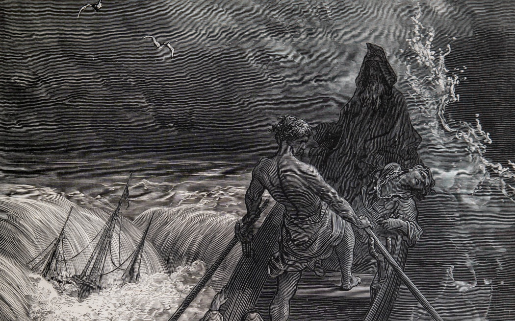 Engraving by Gustave Doré, from his series of illustrations for The Rime of the Ancient Mariner by Samuel Coleridge Taylor