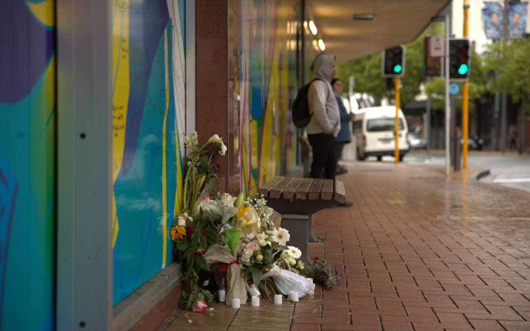 A tribute to 21-year-old Luke Smith who died after an assault on Wellington's Courtenay Place.