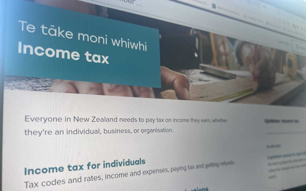 Income tax section on IRD (Inland Revenue) website.