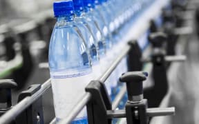 Close up of bottle industry