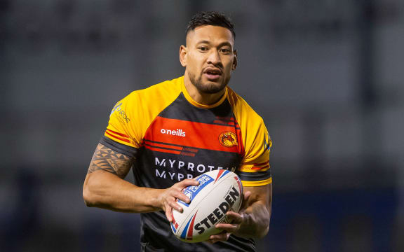 Israel Folau returned to Australia from the Catalan Super League side.