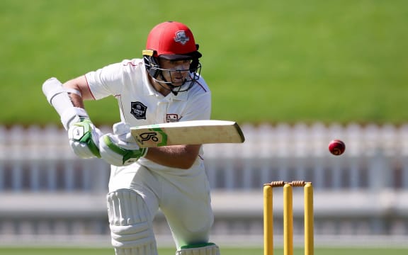 Tom Latham playing for Canterbury.