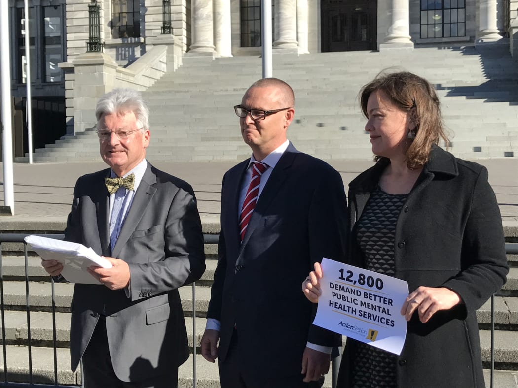 United Future leader Peter Dunne, Labour MP David Clark, Green MP Julie Anne Genter.