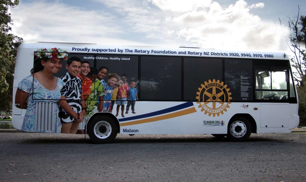 Rarotonga's new mobile health clinic.