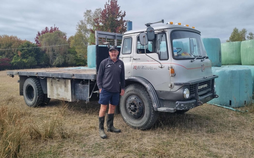 Peter Moore has been carting hop waste home to feed his sheep in the Bedford truck his father bought new in 1978.