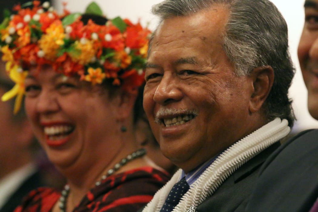 The Cook Islands Prime Minister Henry Puna