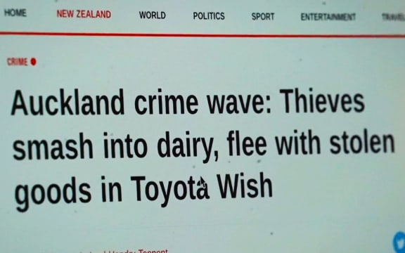 One of many recent headlines citing a 'crime wave.'