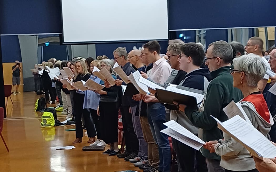 Wellington's Orpheus Choir in rehearsal (April 2024)