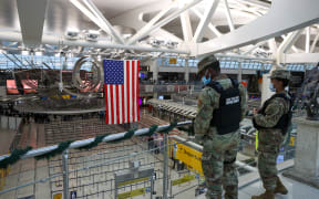 A quiet terminal is seen at the John F. Kennedy International Airport in New York, United States on December 28, 2021.