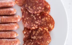 Snack foods on a kitchen bench