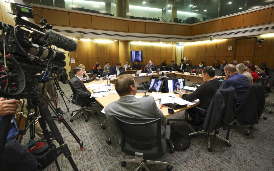Mike Loder gives his submission via video conference