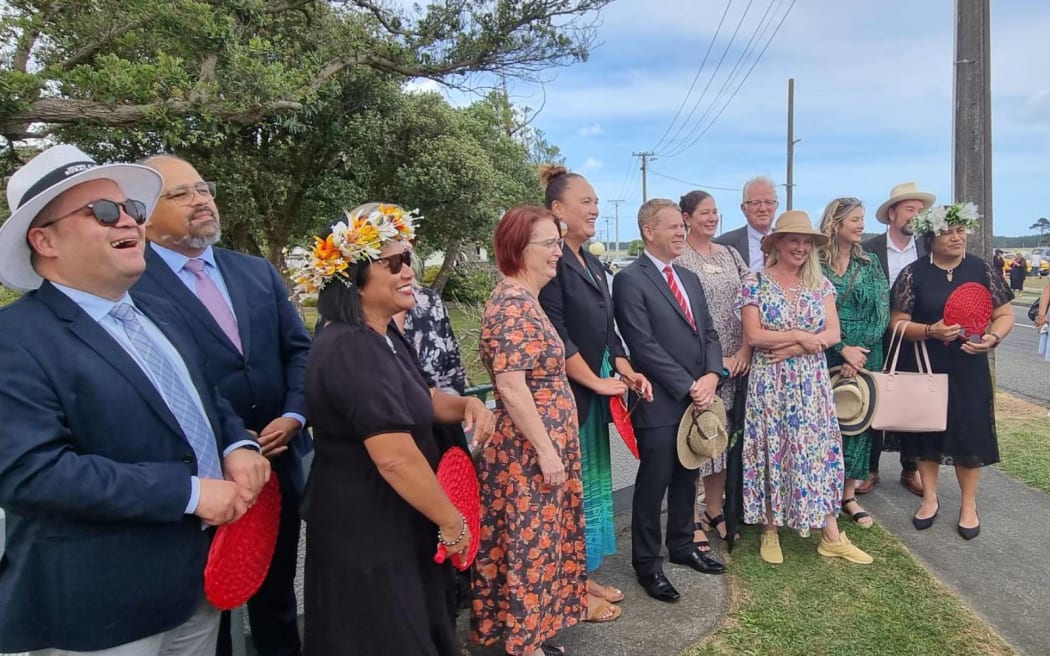 Labour Party MPs at Rātana celebrations, January 2024.