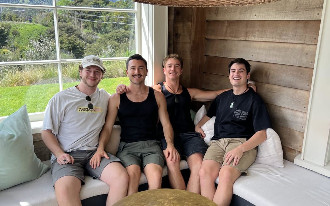 Matakanarama festival organisers Scott Mueller, Robert Newey, Finn Geraets, Michael Coutts.