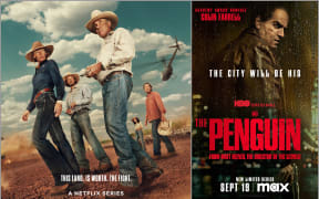 Images of TV posters for Territory and The Penguin.