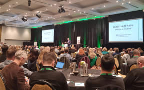 Tourism Minister Stuart Nash speaks at the Tourism Export Council's conference in Nelson on 10 August, 2022.