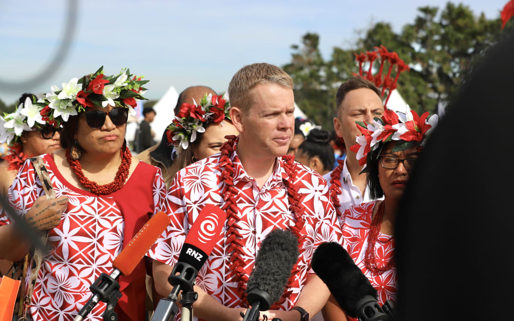 Labour leader Chris Hipkins at Polyfest 2024.