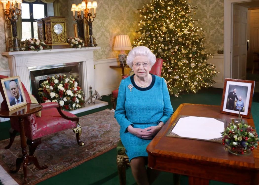 Queen Elizabeth delivers her Christmas message.