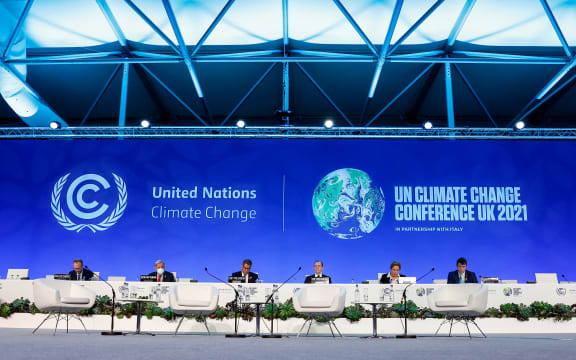 Opening remarks during Global Climate Action High-Level Event: Racing To a Better World in Plenary Cairn Gorm in the COP26 venue - Scottish Event Campus during the twelfth day of the COP26 UN Climate Change Conference, held by UNFCCC in Glasgow, Scotland on November 11, 2021.