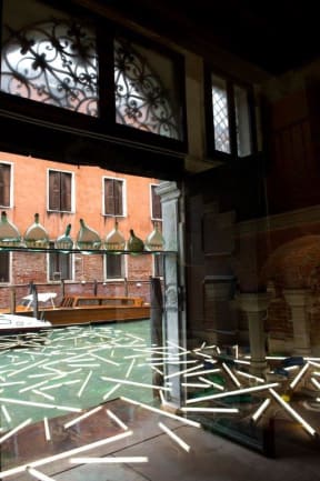 Bill Culbert representing New Zealand at Venice at our pavilion in 2013.