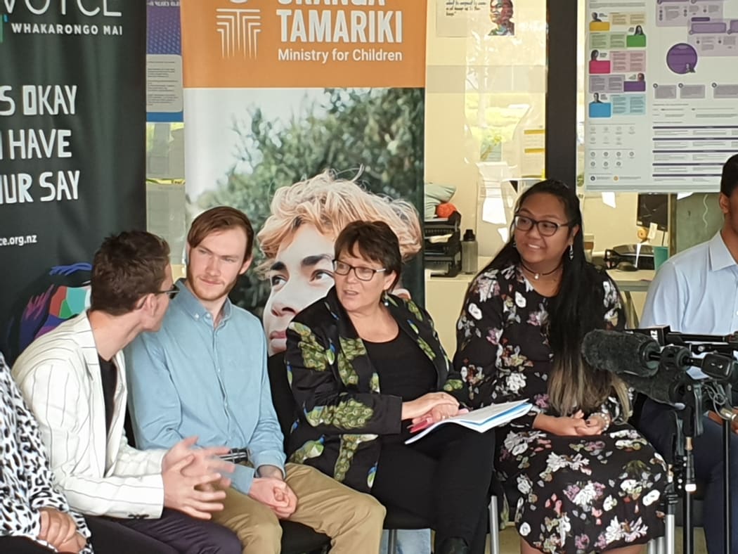 Children's Minister Tracey Martin at today's announcement