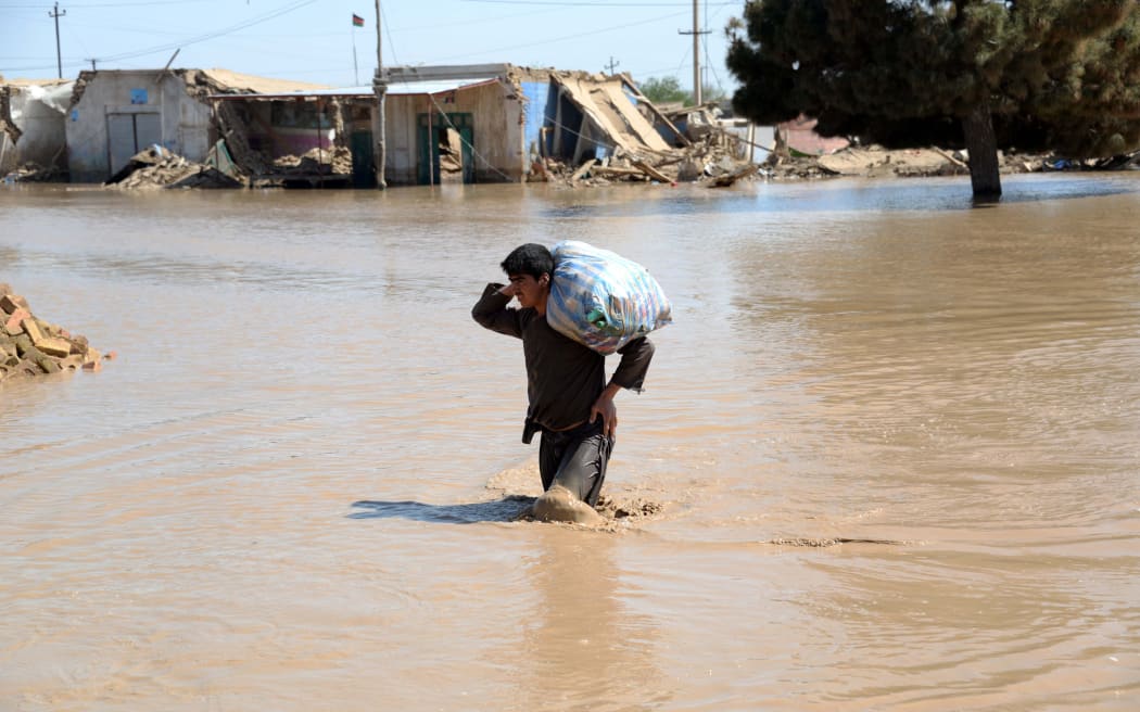 Flooding in Khowaja Dokoh district of Jowzjan province in northern Afghanistan.