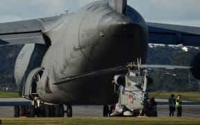 C-5M 'Super Galaxy' photographed outside the base.