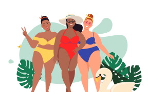 Vector flat illustration drawn by shapes.