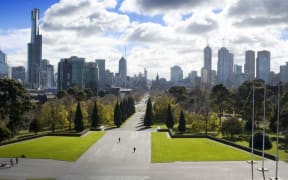 Melbourne's skyline.