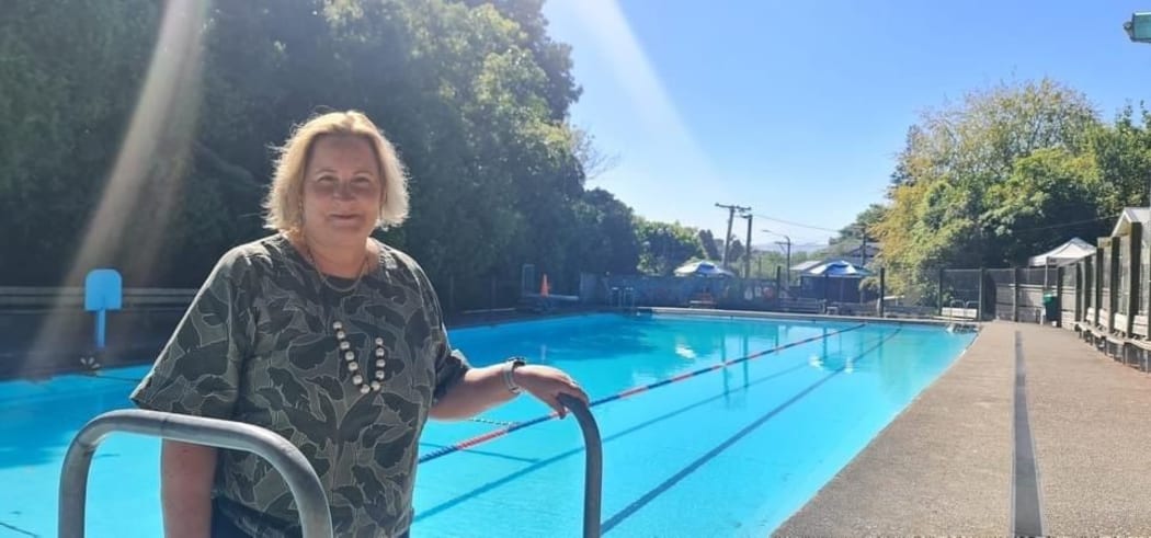 Wellington City Councillor Diane Calvert at the Khandallah Pool