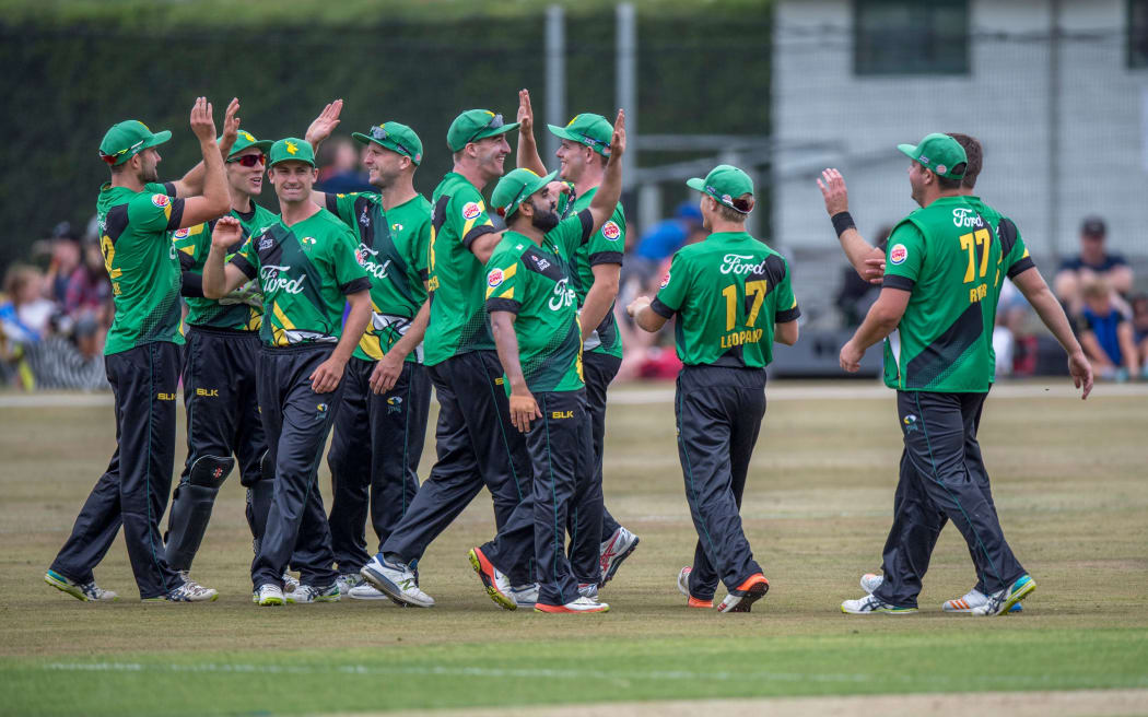 Central Stags celebrate