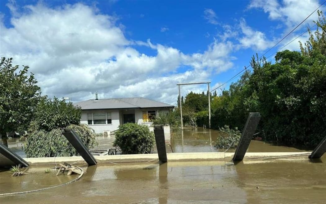 Flood-damaged property in Hastings