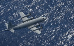 Air to Air of an RNZAF Orion P-3K2 during RIMPAC