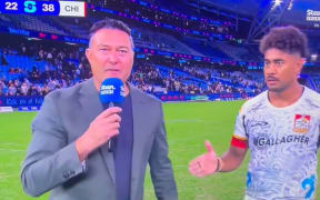 Chiefs player Emoni Narawa left hanging by Stan sport host on Friday.